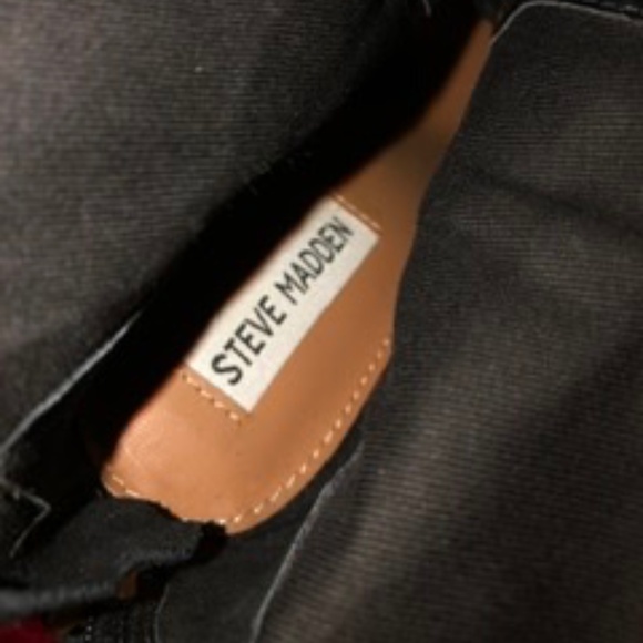 LEATHER Open Toe Lace Up Heeled Boots w Zipper, Size 9 - Picture 6 of 7